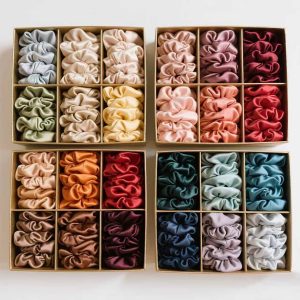 30pcs satin scrunchie set