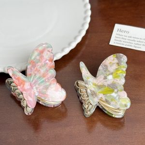 Acrylic butterfly claw clip shark clip hair accessories