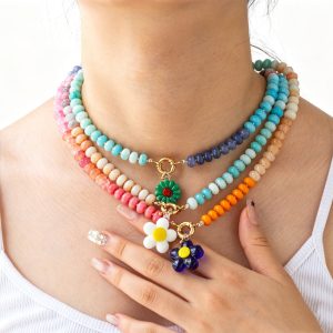 Handmade Beaded Dopamine Necklace