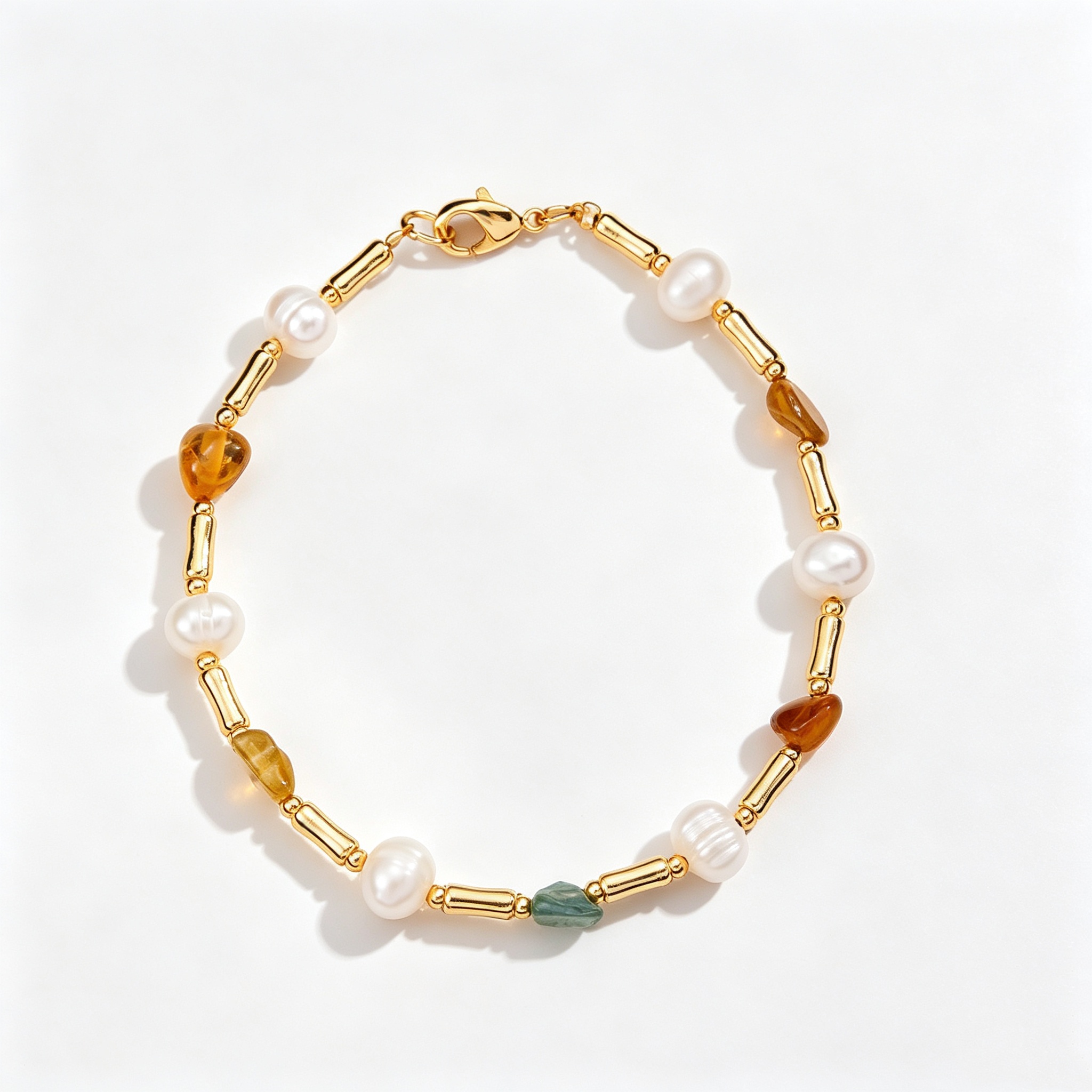 Oil drop flower pearl bracelet fadeless bracelet - Image 7