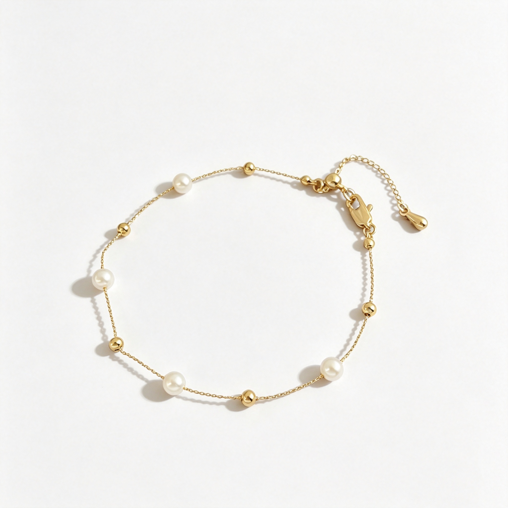 Oil drop flower pearl bracelet fadeless bracelet - Image 8