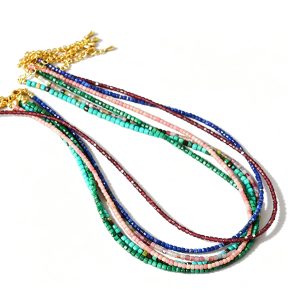 Natural stone vintage necklace