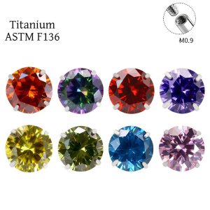 Wholesale Fashion Earrings Titanium 5A Ear Stud