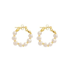 Wholesale Baroque freshwater pearl earrings