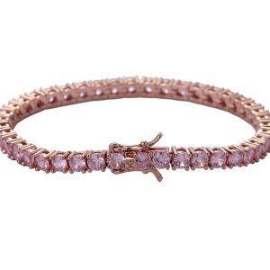 Wholesale 3mm 4mm 5mm tennis chain zircon bracelet