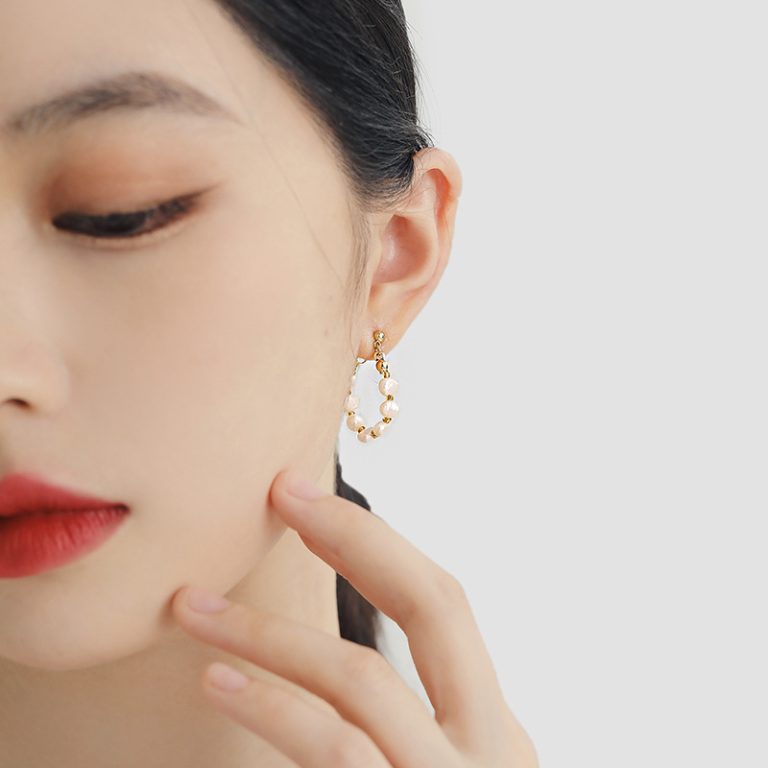 wholesale fresh water pearl earrings