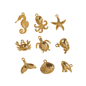 wholesale stainless steel DIY ocean style pendant