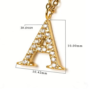 wholesale stainless steel letter pendant DIY accessories