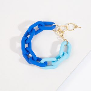 Acrylic-Color-Chain-Resin-Bracelet