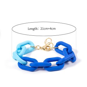 Acrylic-Color-Chain-Resin-Bracelet