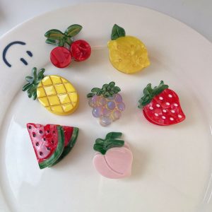 Cartoon Fruit Small Claw Clips