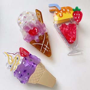 Wholesale Summer Ice Cream Claw Clip