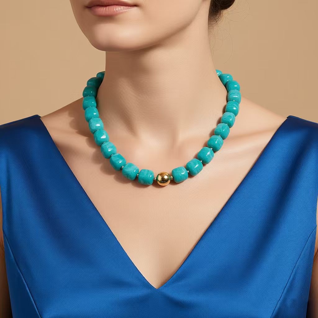 Resin beaded necklace - Image 2
