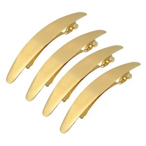 Metal brushed spring clip hairpin