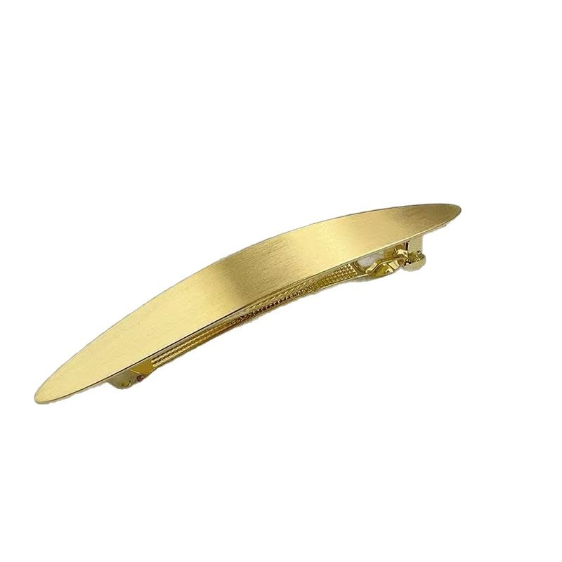 Metal brushed spring clip hairpin - Image 3