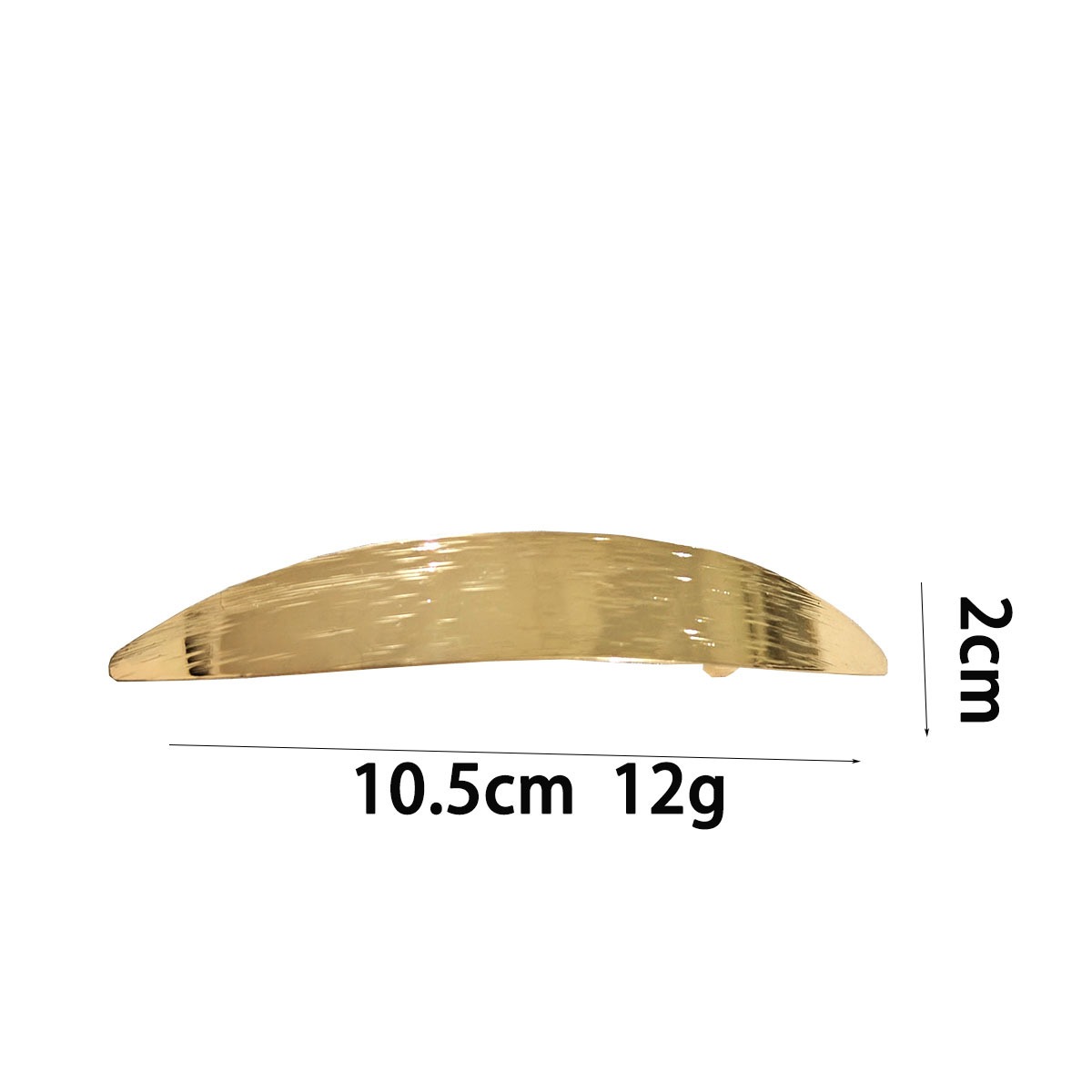 Metal brushed spring clip hairpin - Image 4