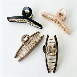 Acetate hairpin shark clip alloy hair claws